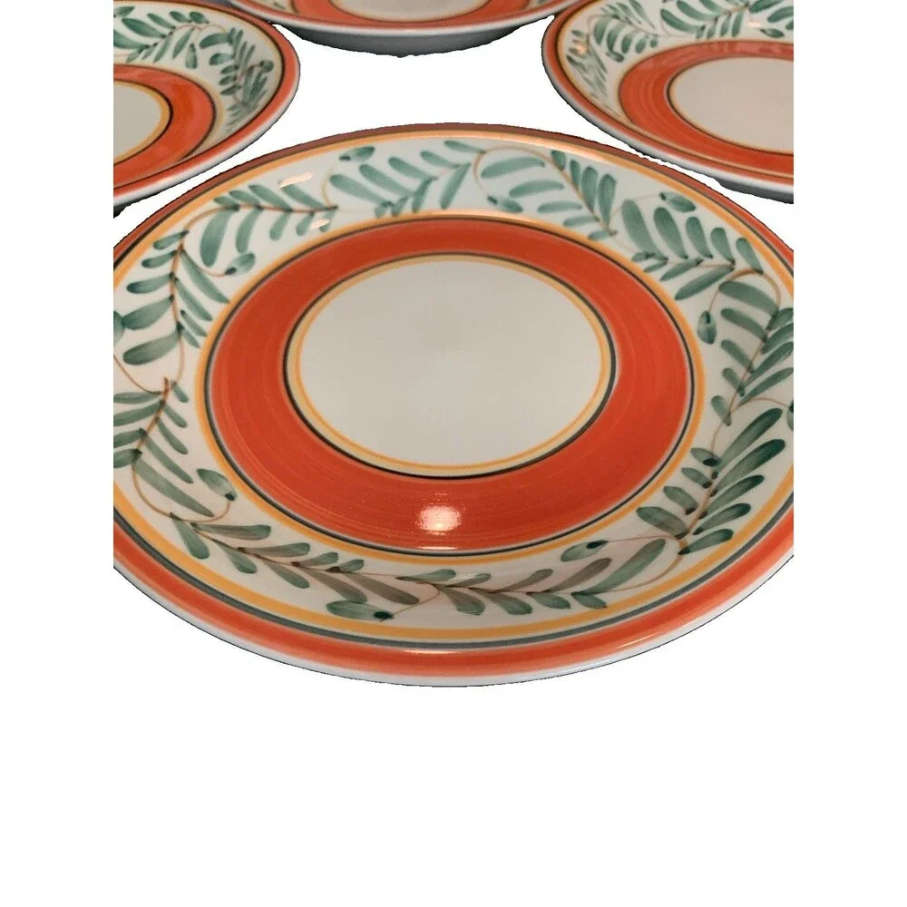 PIER 1 Imports Gibson Umbrina Pattern Dinner Plates Four (4) Count Discontinued
